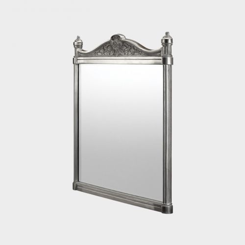 Georgian Brushed Aluminium Mirror by Burlington
