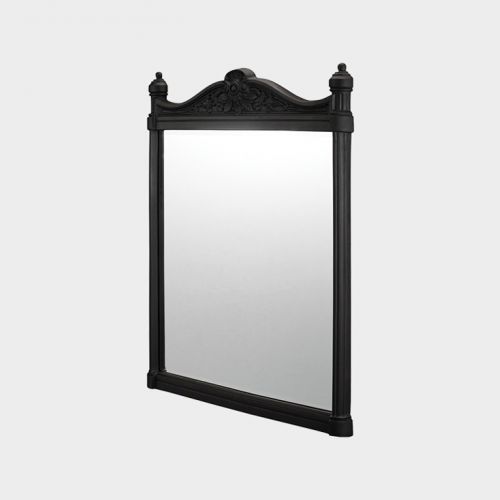 Georgian Black Aluminum Frame Mirror by Burlington