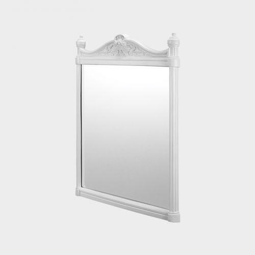 Georgian White Aluminum Frame Mirror by Burlington