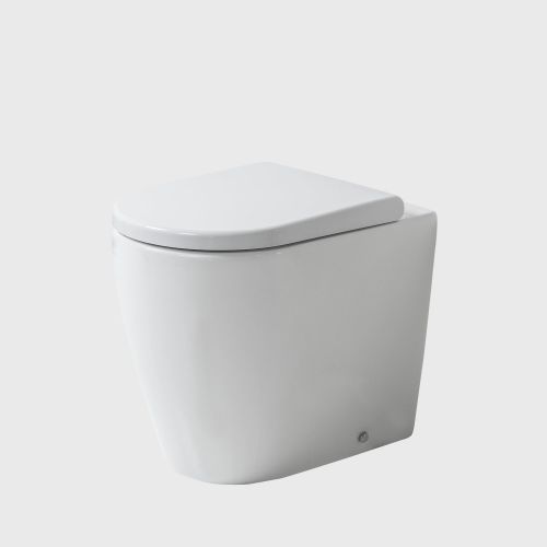 Cascade Easy Height Rimless Wall-Faced Toilet Suite with In-Wall Cistern by VCBC