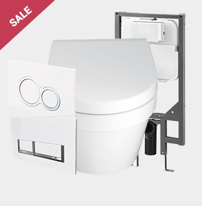 Onda Wall Hung Toilet Suite by 