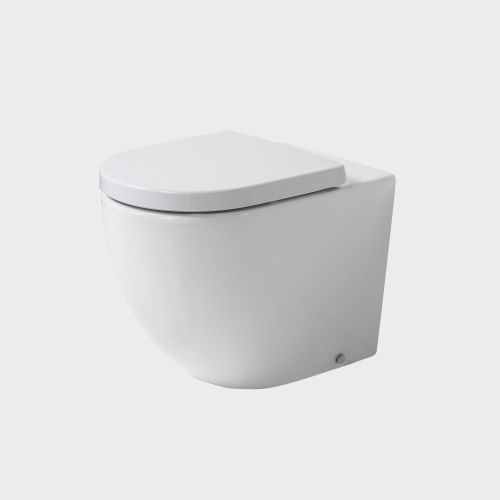 Rest Rimless Wall-Faced Toilet Suite with In-Wall Cistern by VCBC