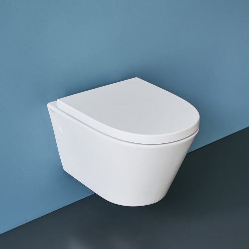 Sphere Rimless Wall-Hung Toilet Suite with In-Wall Cistern by VCBC
