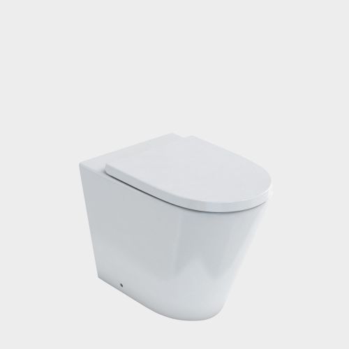 Sphere Easy Height Rimless Wall-Faced Toilet Suite with In-Wall Cistern by VCBC