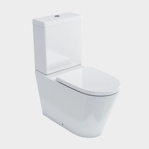 Sphere Easy Height Rimless Back-To-Wall Toilet Suite with Cistern by VCBC