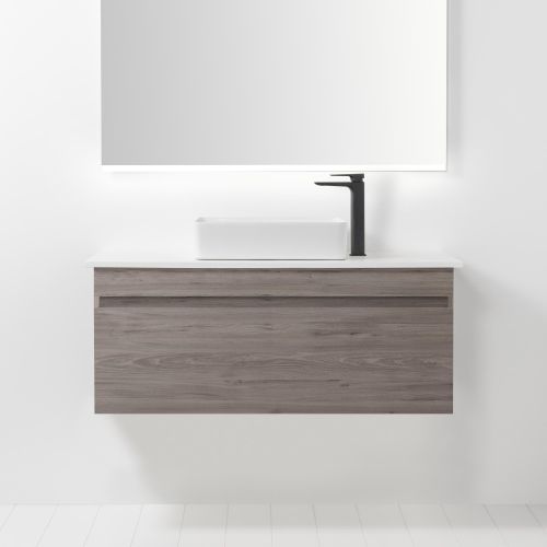 Soft Solid Surface 1000 Wall-Hung Vanity 1 Drawer by VCBC