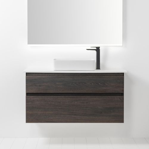 Soft Solid Surface 1000 Wall-Hung Vanity 2 Drawers by VCBC