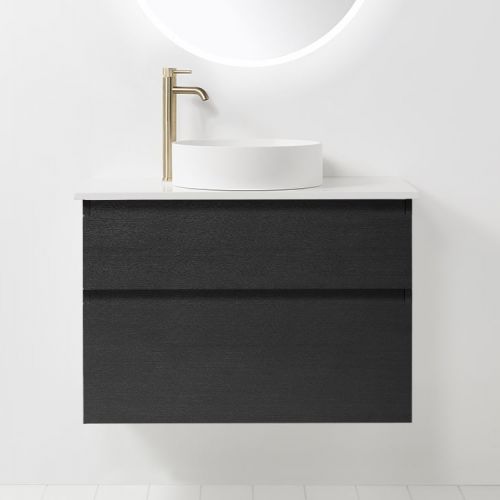 Soft Solid Surface 800 Wall-Hung Vanity 2 Drawers by VCBC