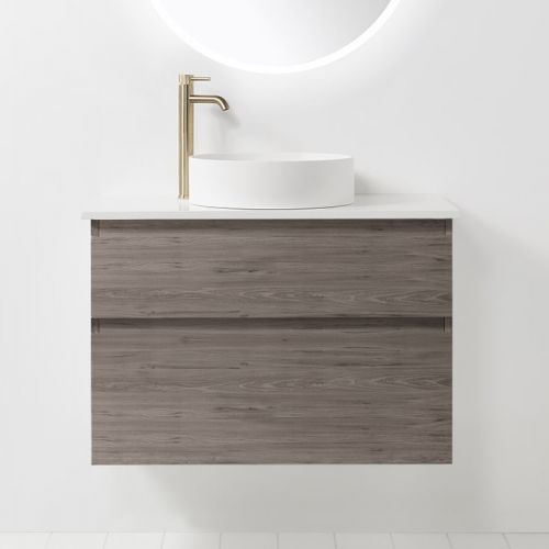 Soft Solid Surface 900 Wall-Hung Vanity 2 Drawers by VCBC