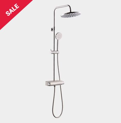 Classic Round Shower Set with Shelf by VCBC