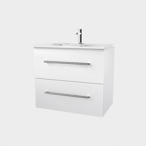 Zara 750 Wall-Hung Vanity 2 Drawers Extra Deep by VCBC