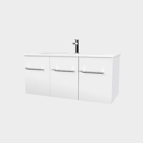 Zara 900 Wall-Hung Vanity 2 Doors 1 Drawer by VCBC