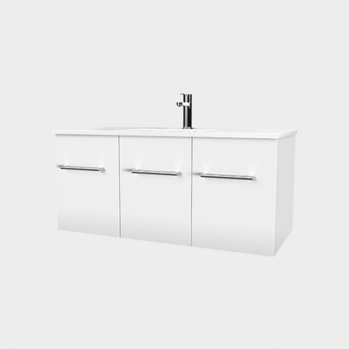 Zara 1000 Wall-Hung Vanity 2 Doors 1 Drawer by VCBC