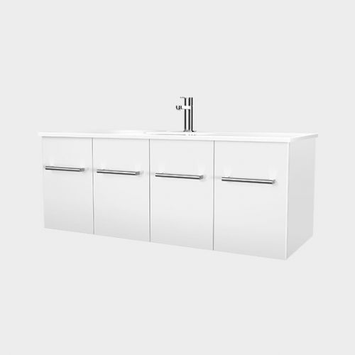 Zara 1200 Wall-Hung Vanity 2 Doors 2 Drawers by VCBC