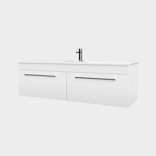 Zara 1500 Wall-Hung Vanity 2 Drawers by VCBC