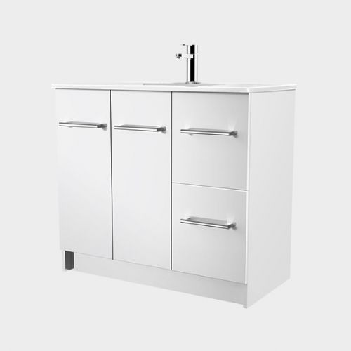 Zara 900 Floor-Standing Vanity 2 Doors 2 Drawers by VCBC