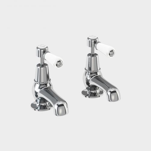 Kensington Basin Tap 7.5cm in Chrome/White by Burlington