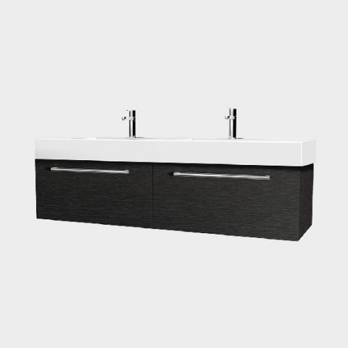 Splash 1200 Wall-Hung Vanity Double Bowl 2 Drawers Side By Side by VCBC