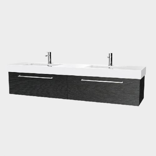 Splash 1800 Wall-Hung Vanity Double Bowl 2 Drawers Side By Side by VCBC