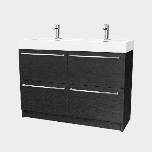 Splash 1200 Floor-Standing Vanity Double Bowl 4 Drawers by VCBC