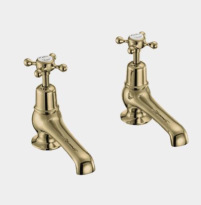 Claremont Basin Tap 12.5cm in Gold/White by Burlington