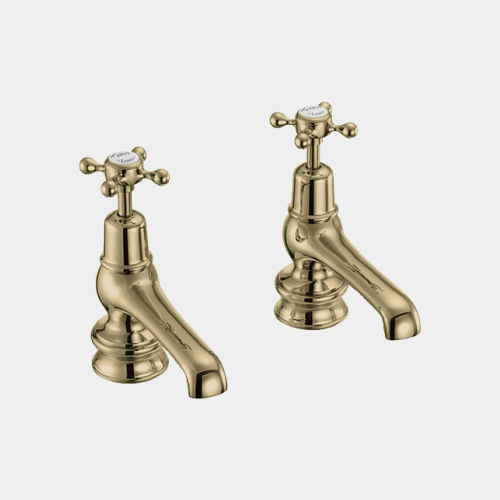 Claremont Regent Basin Tap 12.5cm in Gold/White by Burlington