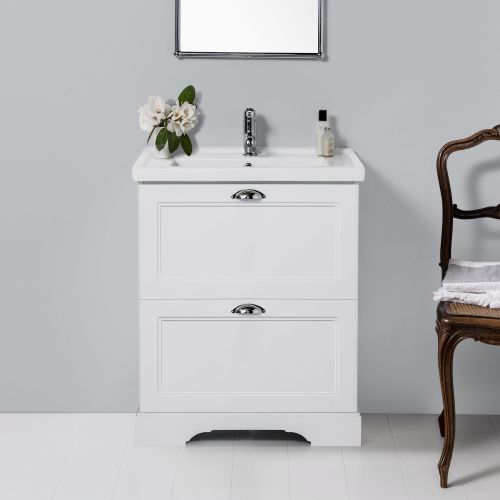 English Classic 600 Floor Standing Vanity 2 Drawers by Burlington