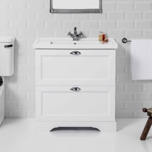 English Classic 800 Floor Standing Vanity 2 Drawers by Burlington