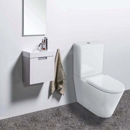 Sphere Tall Close-Coupled Toilet Suite with Cistern by VCBC