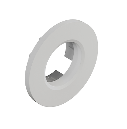 White Overflow Ring by VCBC