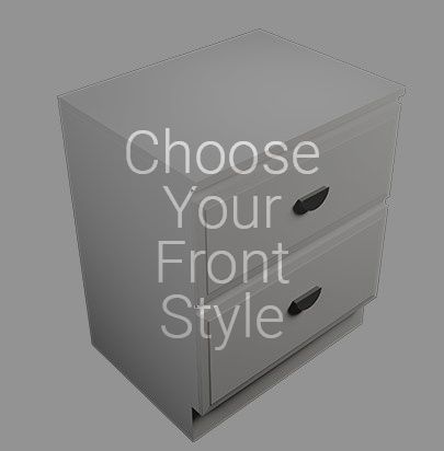 Laundry Cabinet 750, 2 Drawers (Benchtop Sold Separately) by Laundry