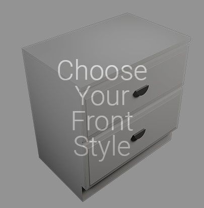 Laundry Cabinet 900, 2 Drawers (Benchtop Sold Separately) by Laundry