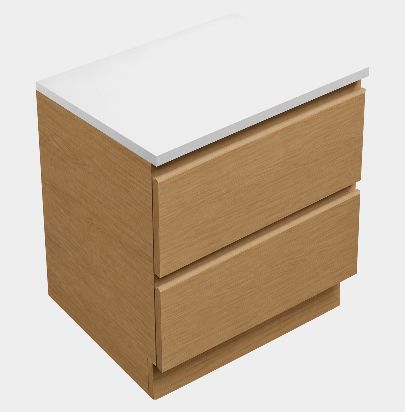 Laundry Cabinet 750, 2 Drawers (Benchtop Sold Separately) by Laundry