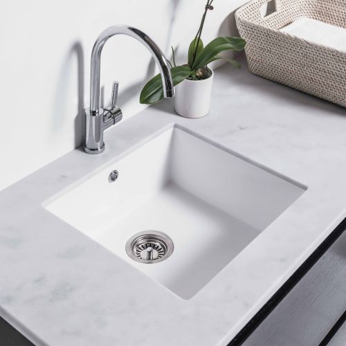 White Kordura Inset Laundry Sink by Laundry