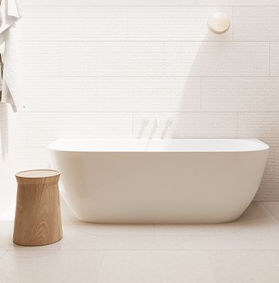 Oval Back-To-Wall Bath by VCBC