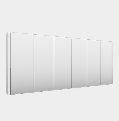 Ovo 6 Door Mirror Cabinet by VCBC