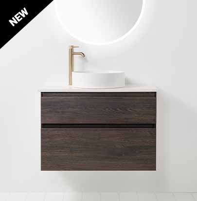 Soft Solid Slim 800 Wall-Hung Vanity 2 Drawers by VCBC