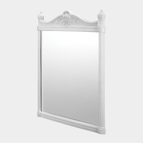 Georgian White Aluminum Frame Mirror by Burlington
