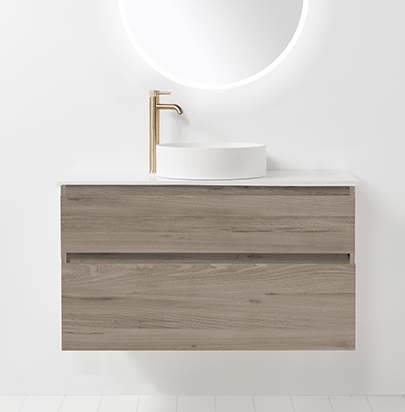 Soft Solid Slim 1000 Wall-Hung Vanity 2 Drawers by VCBC
