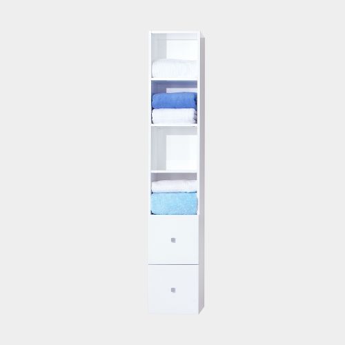 Tall Cabinet 2 Drawers 4 Open Shelves by Michel César