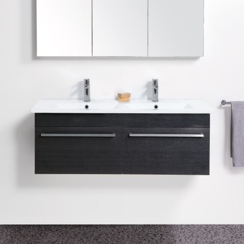 Zara 1200 Wall-Hung Double Bowl Vanity 2 Drawers by VCBC