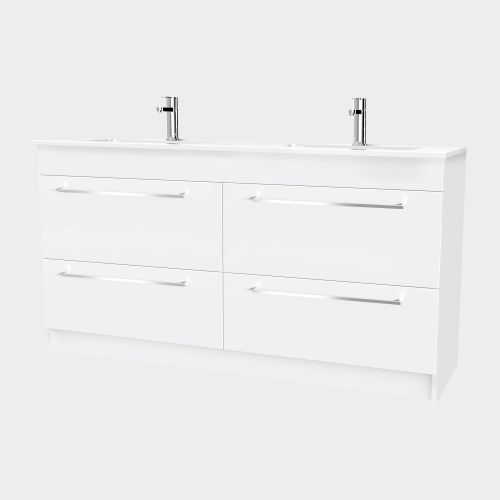 Zara 1500 Floor-Standing Vanity 4 Drawers by VCBC