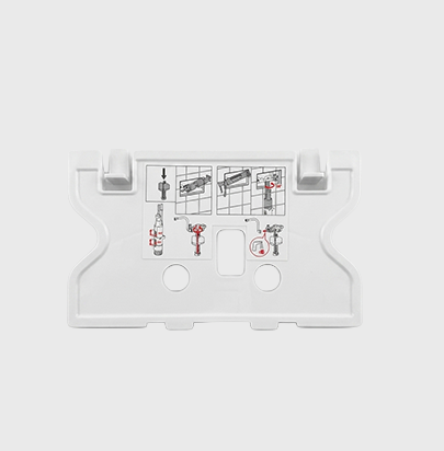 Toilet In-wall cistern Cover Plate by 