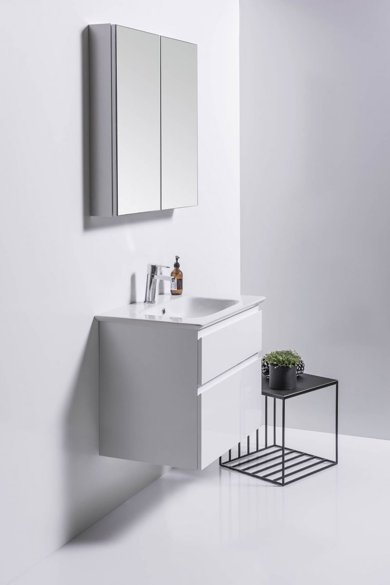 Mirror Cabinet 750 – 2 Doors, 2 Glass Shelves