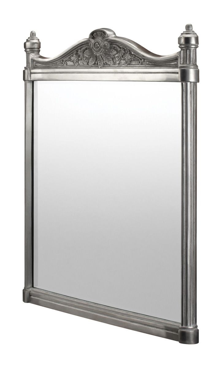 Georgian Brushed Aluminium Mirror