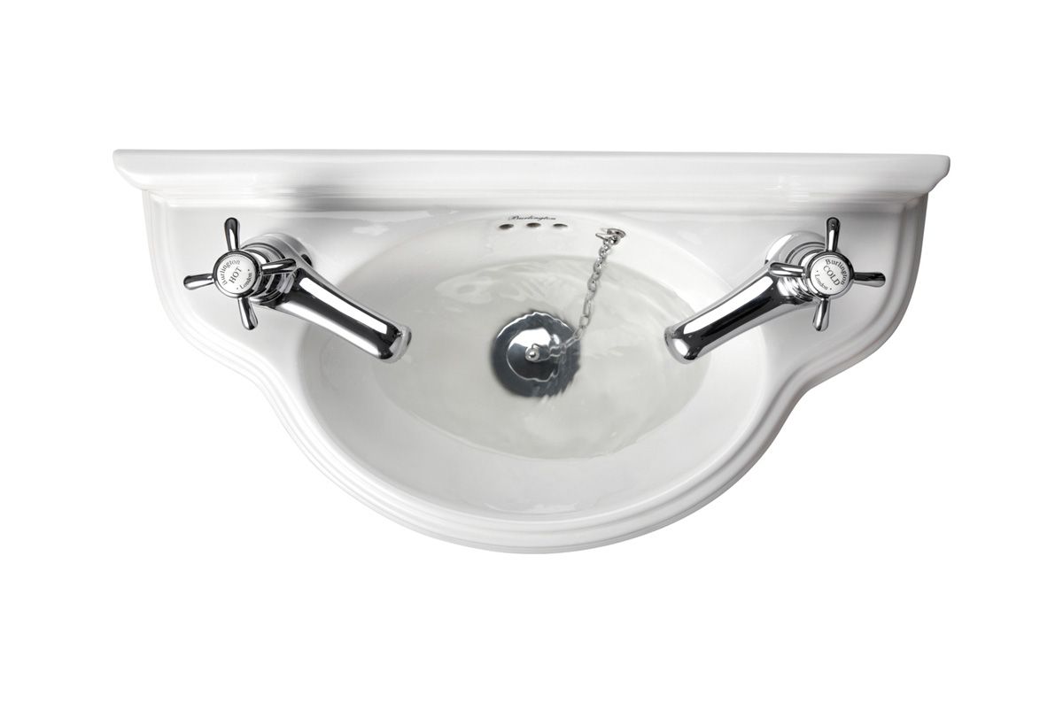 Curved 505 Cloakroom Basin