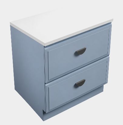 Laundry Cabinet 600, 2 Drawers (Benchtop Sold Separately) by Laundry
