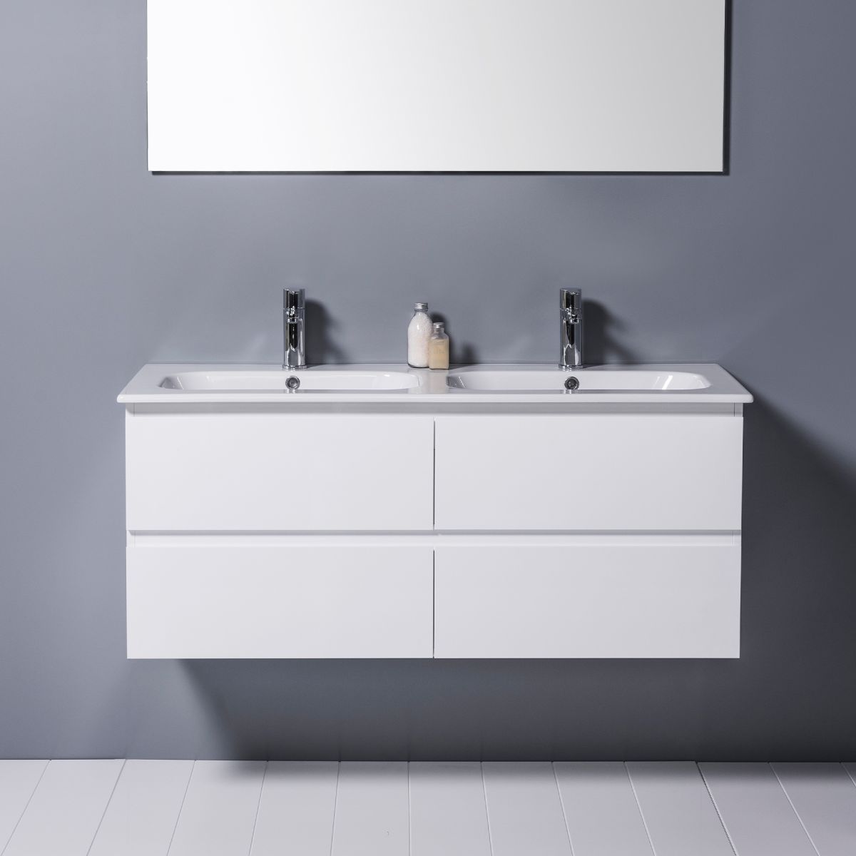 Qubo 1200 Wall-Hung Vanity, 4 Drawer