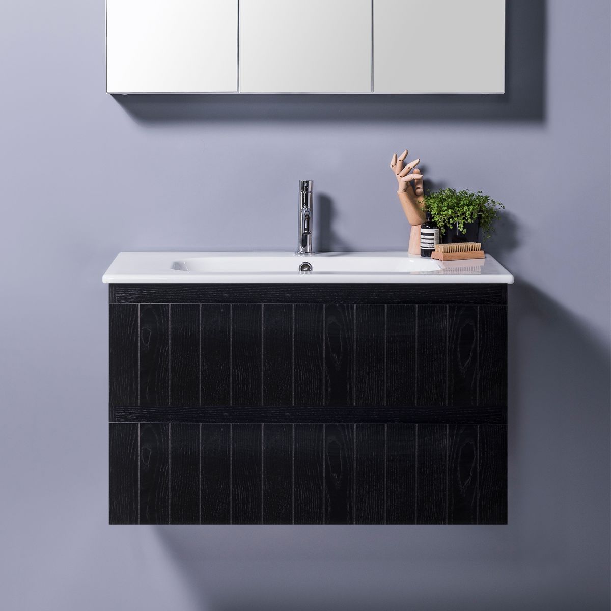 Qubo 710 Wall-Hung Vanity, 2 Drawers