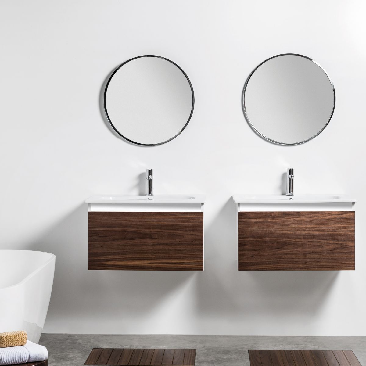Qubo 710 Wall-Hung Vanity, 1 Drawer